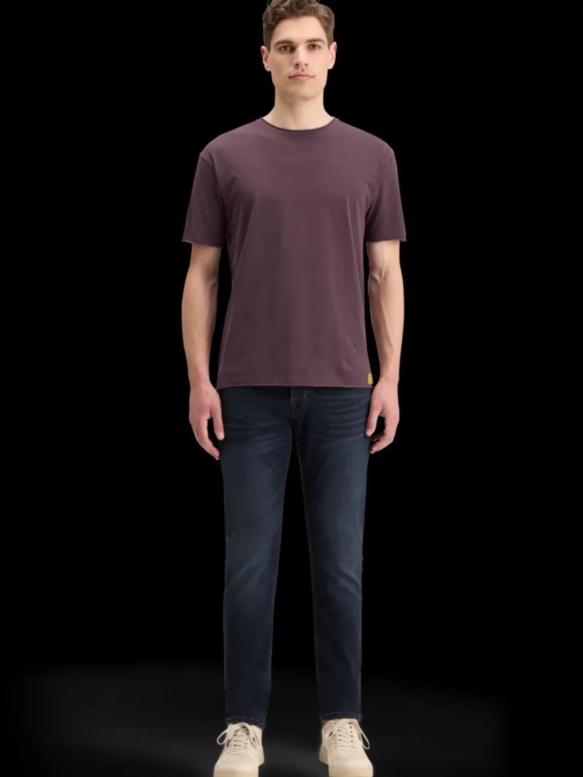 Hot RAW EDGE GARMENT DYE T-SHIRT T-shirts & Polo Shirts