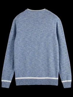 Outlet Regular crew neck cotton blend Knitwear