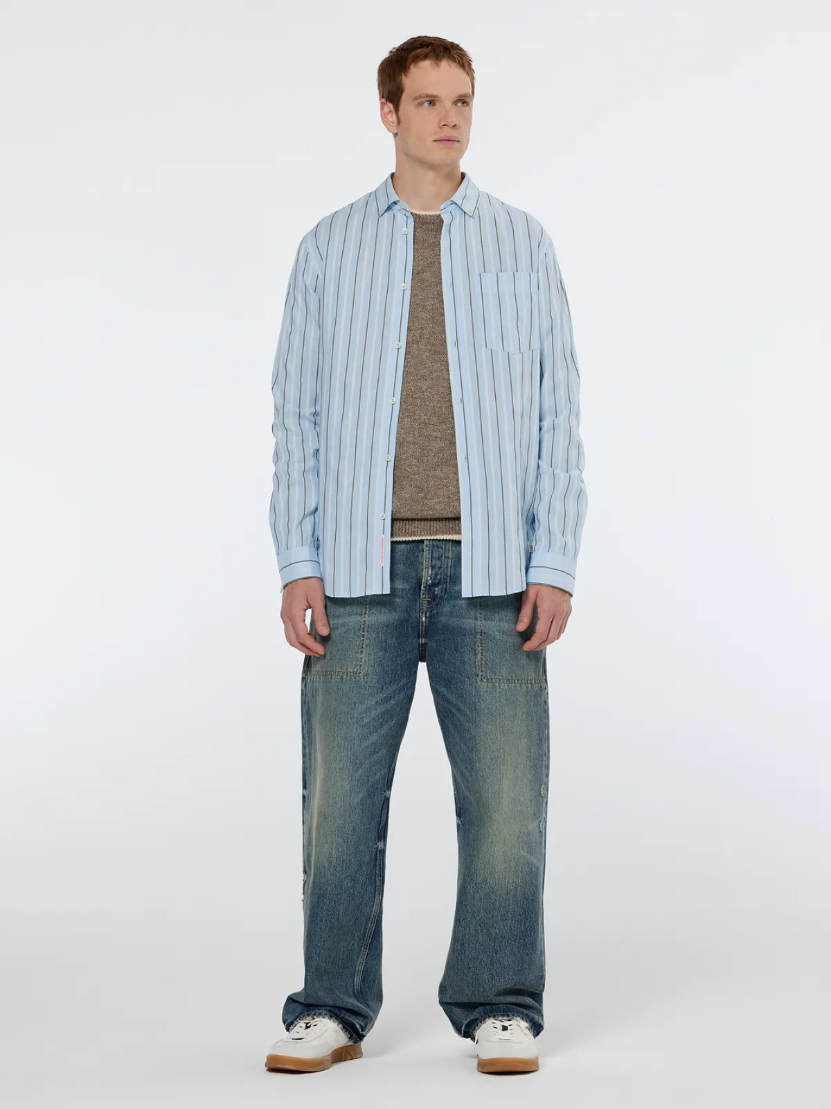 Fashion Regular fit dobby stripe shirt Shirts