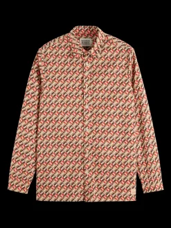 Fashion Regular fit geo-print shirt Shirts