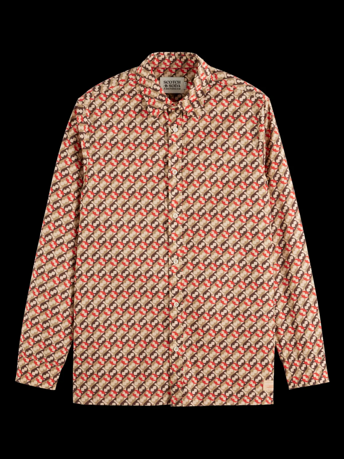 Fashion Regular fit geo-print shirt Shirts