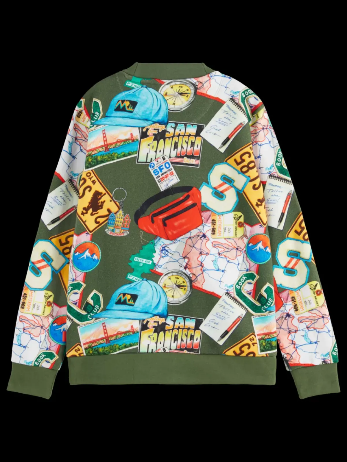 Fashion REGULAR-FIT ALLOVER PRINTED SWEATSHIRT Kids/BOY Sweatshirts & Hoodies