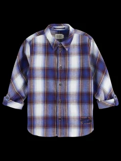 Clearance REGULAR-FIT YARN-DYED CHECKED FLANNEL SHIRT Kids/BOY Shirts