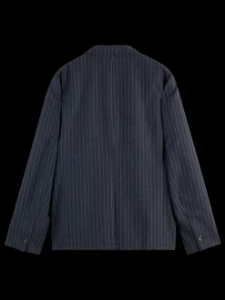 Fashion RELAXED 3-BUTTON WOOL-BLEND PINSTRIPE BLAZER Blazers & Waistcoats