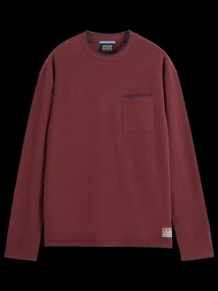 Discount Relaxed fit blanket stitch slub longsleeve t-shirt T-shirts & Polo Shirts