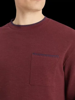 Discount Relaxed fit blanket stitch slub longsleeve t-shirt T-shirts & Polo Shirts