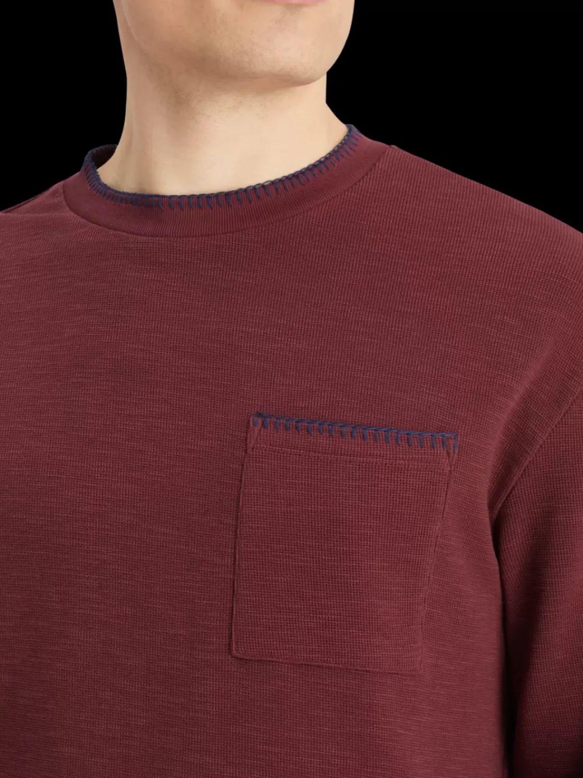 Discount Relaxed fit blanket stitch slub longsleeve t-shirt T-shirts & Polo Shirts