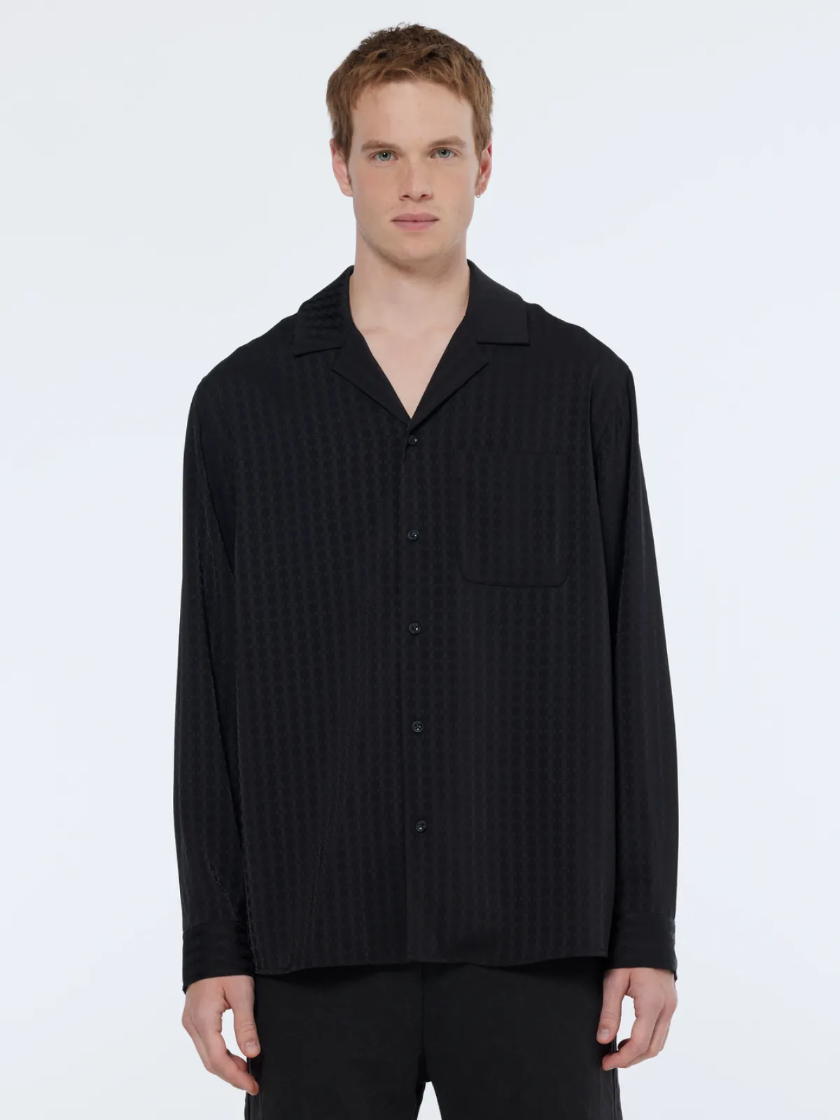 Best Relaxed fit jacquard sateen shirt Shirts
