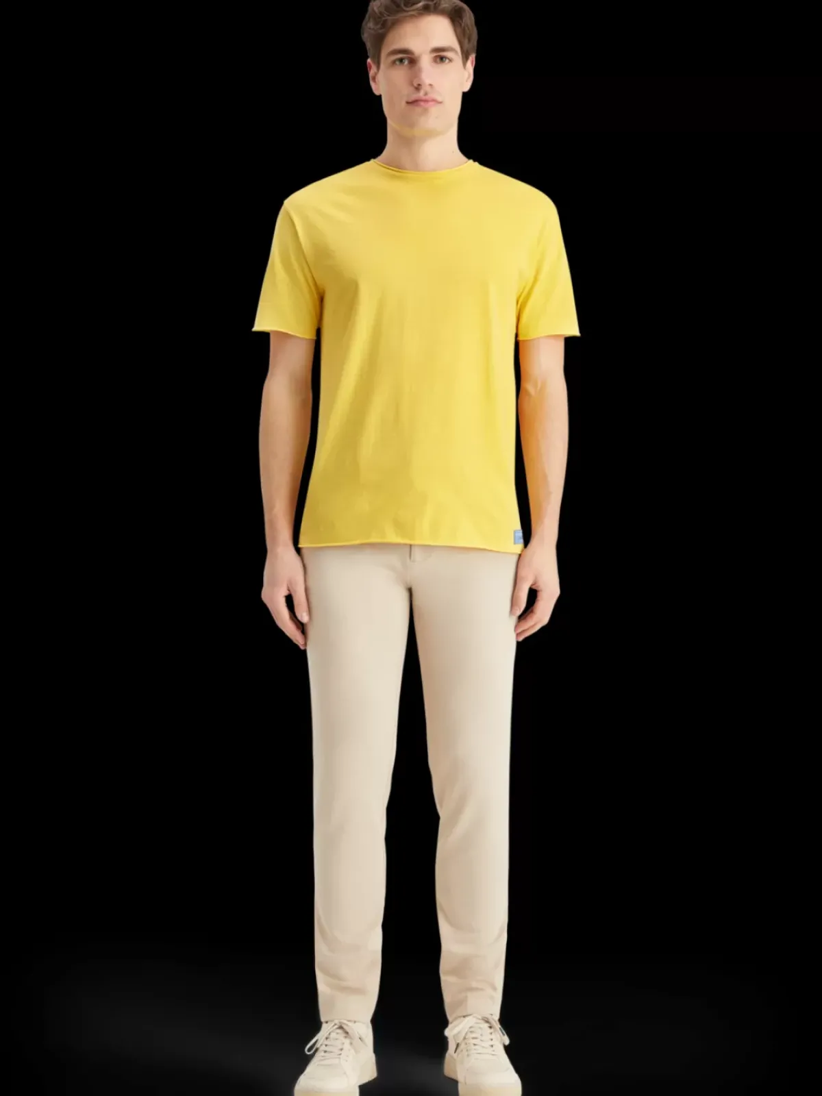 Fashion Relaxed fit raw edge t-shirt T-shirts & Polo Shirts