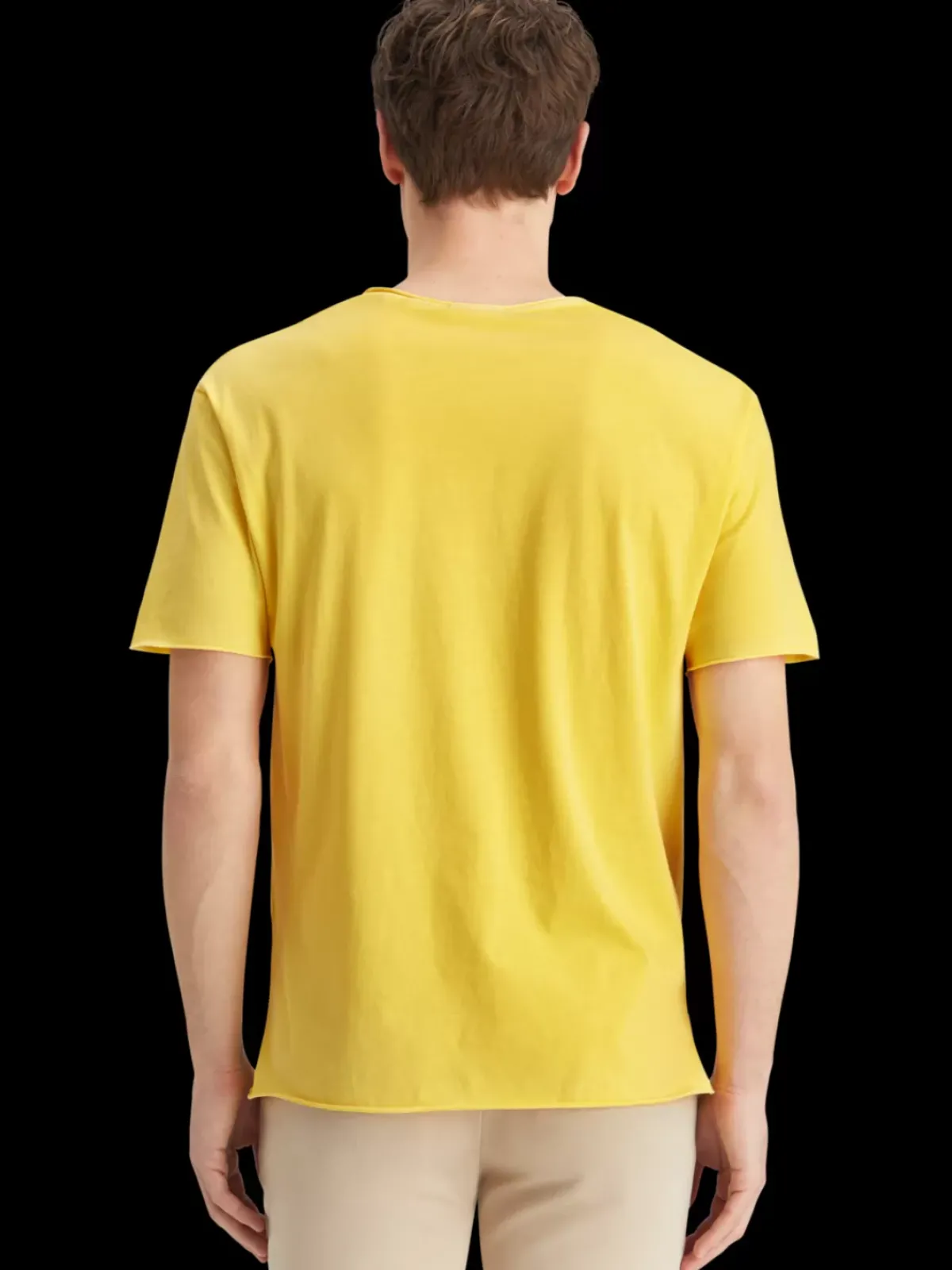 Fashion Relaxed fit raw edge t-shirt T-shirts & Polo Shirts