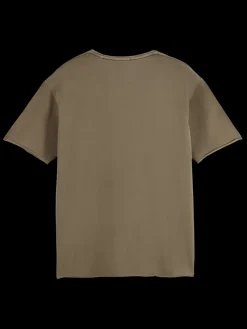 Fashion Relaxed fit raw edge t-shirt T-shirts & Polo Shirts