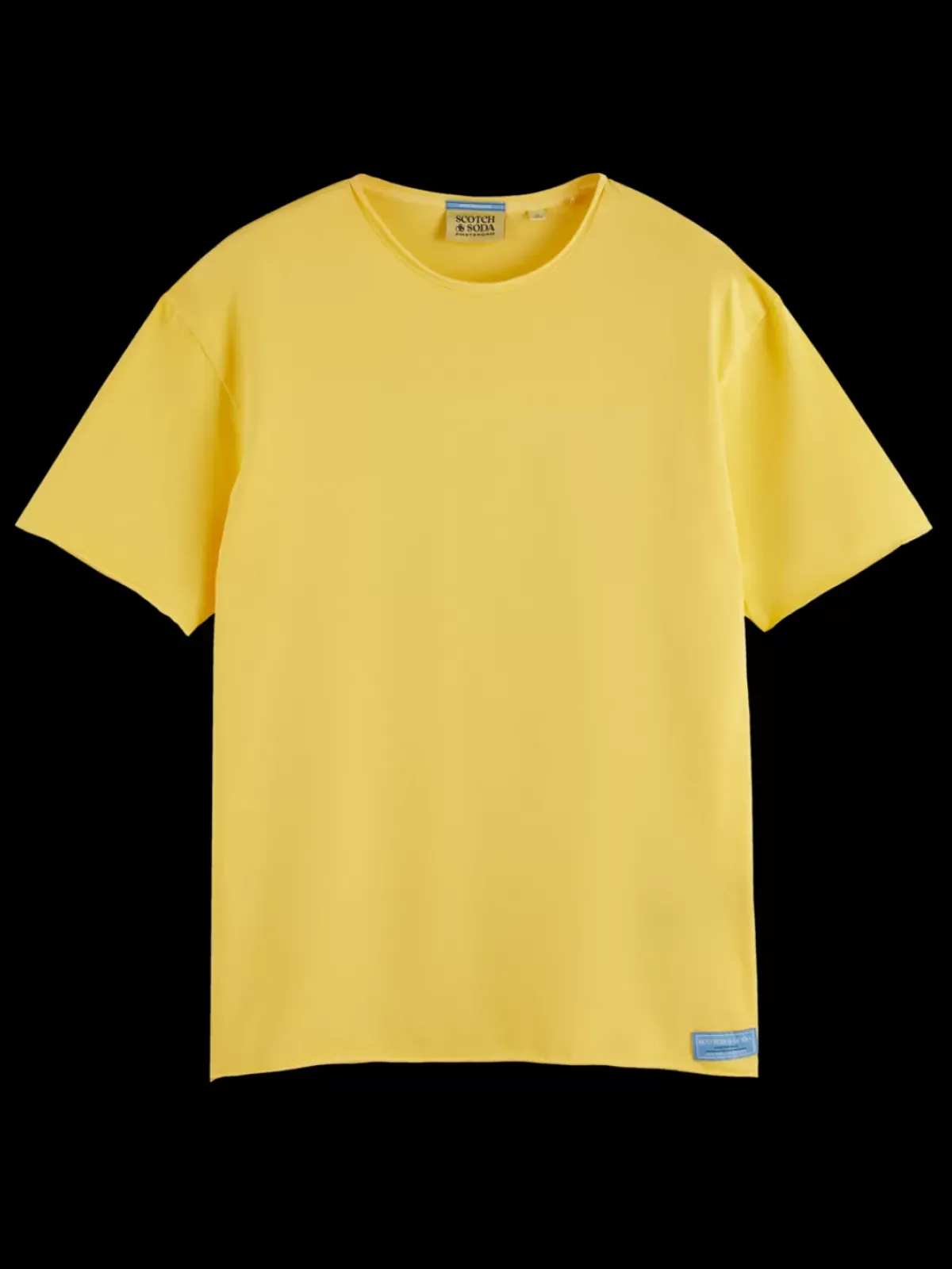Fashion Relaxed fit raw edge t-shirt T-shirts & Polo Shirts