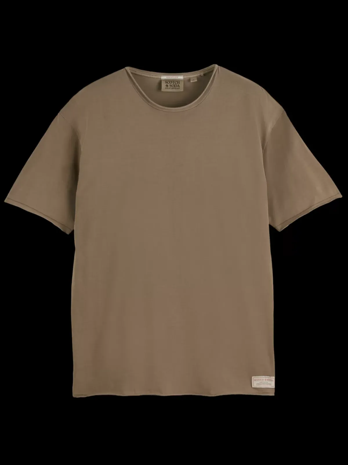 Fashion Relaxed fit raw edge t-shirt T-shirts & Polo Shirts