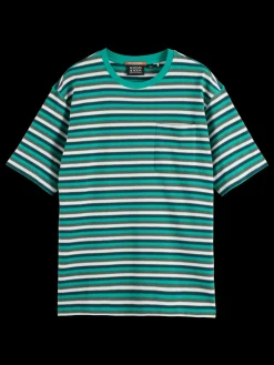 Best RELAXED FIT STRUCTURE STRIPE T-SHIRT T-shirts & Polo Shirts