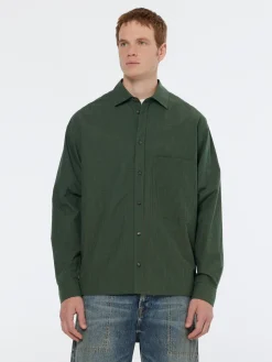 Fashion Relaxed fit yarn-dyed micro-check shirt Shirts