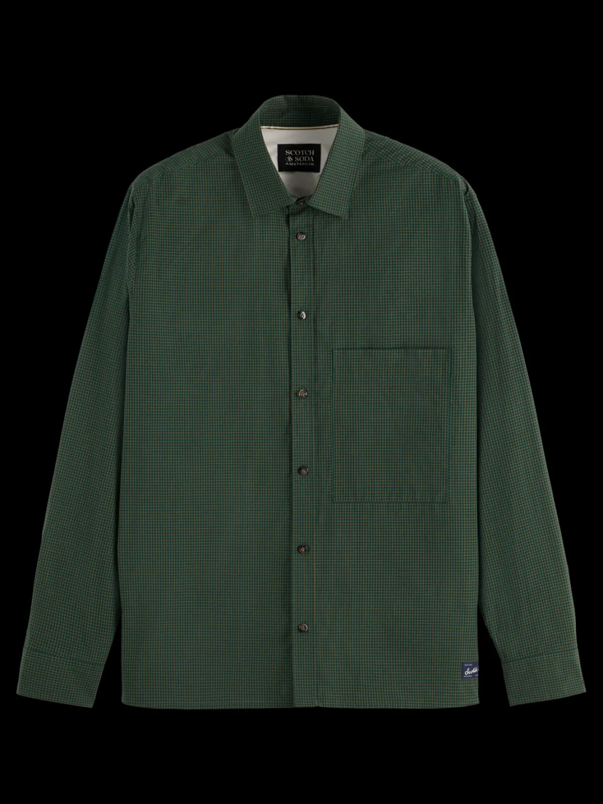 Fashion Relaxed fit yarn-dyed micro-check shirt Shirts