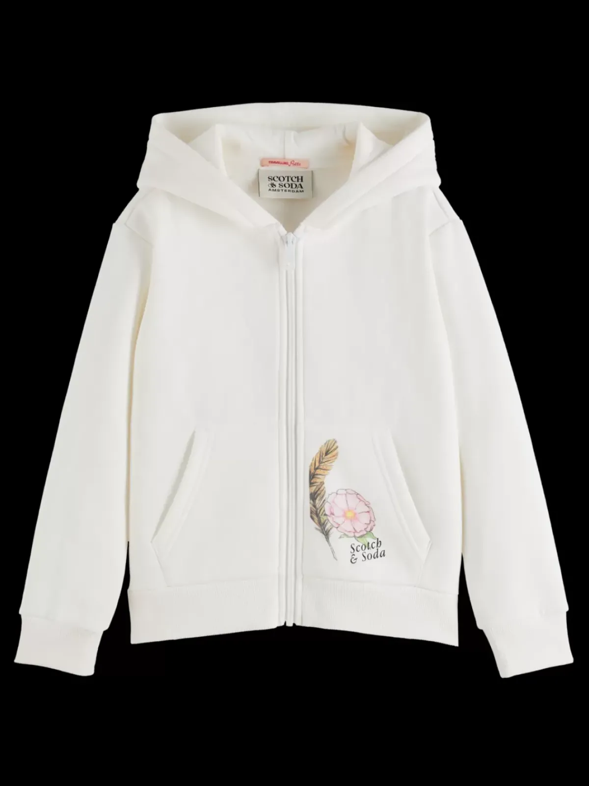 Discount RELAXED-FIT ZIP-THROUGH HOODIE WITH ARTWORKS Kids Sweatshirts & Hoodies