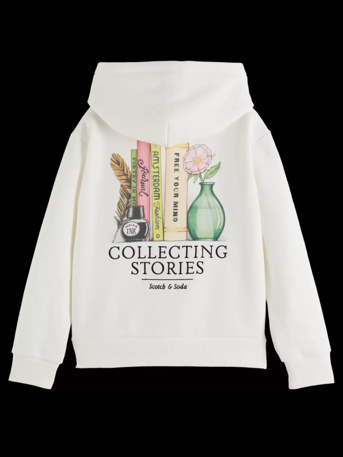 Discount RELAXED-FIT ZIP-THROUGH HOODIE WITH ARTWORKS Kids Sweatshirts & Hoodies