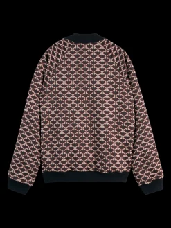 Online REVERSIBLE JACQUARD BOMBER JACKET Jackets & Coats