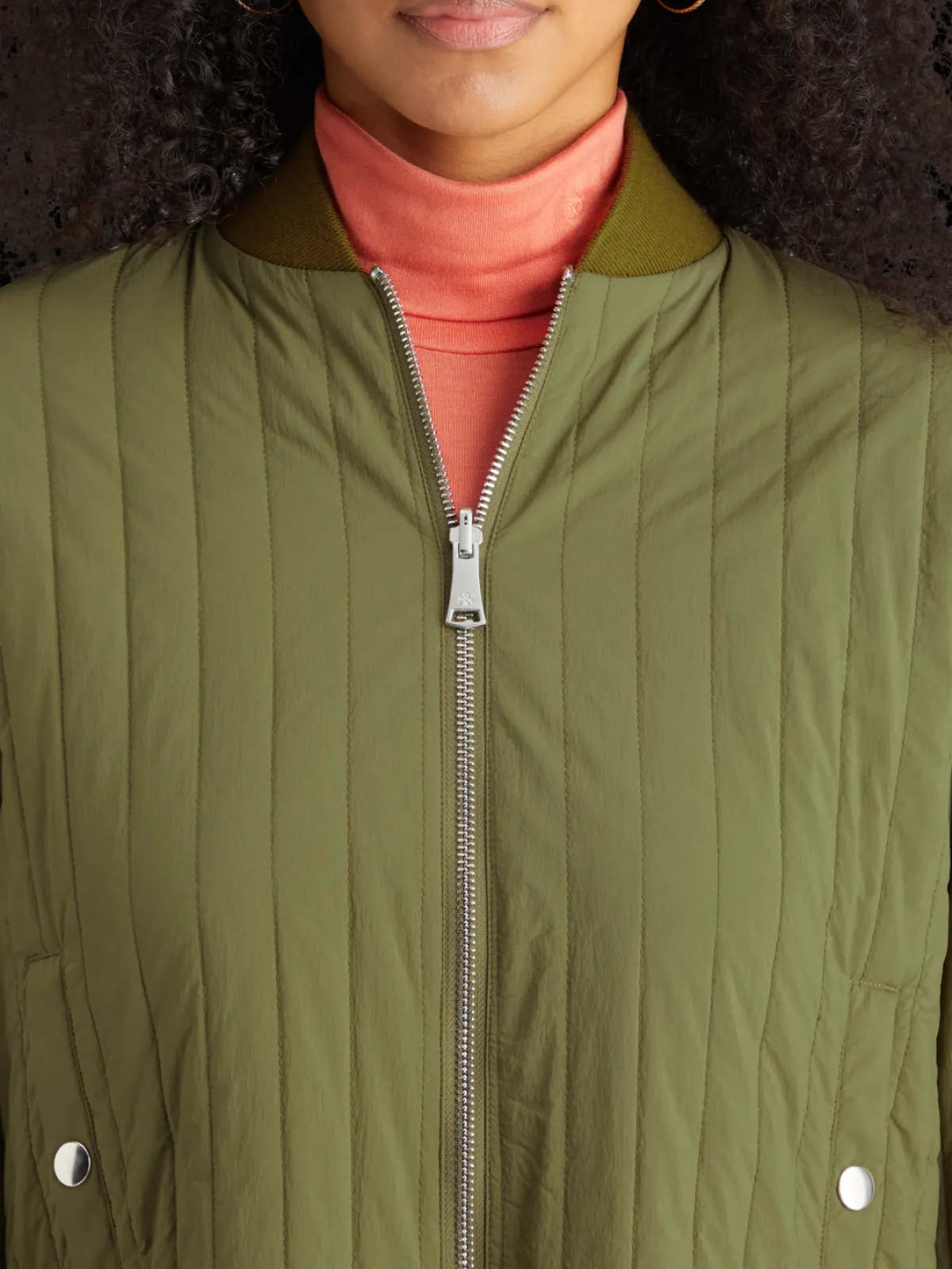Outlet Reversible vertical quilt bomber Women Jackets & Coats