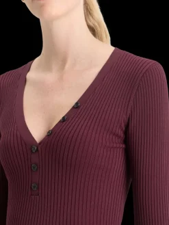New RIBBED FITTED PULLOVER Women Knitwear