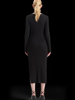 Best RIBBED KNITTED MIDI DRESS Women Dresses & Jumpsuits