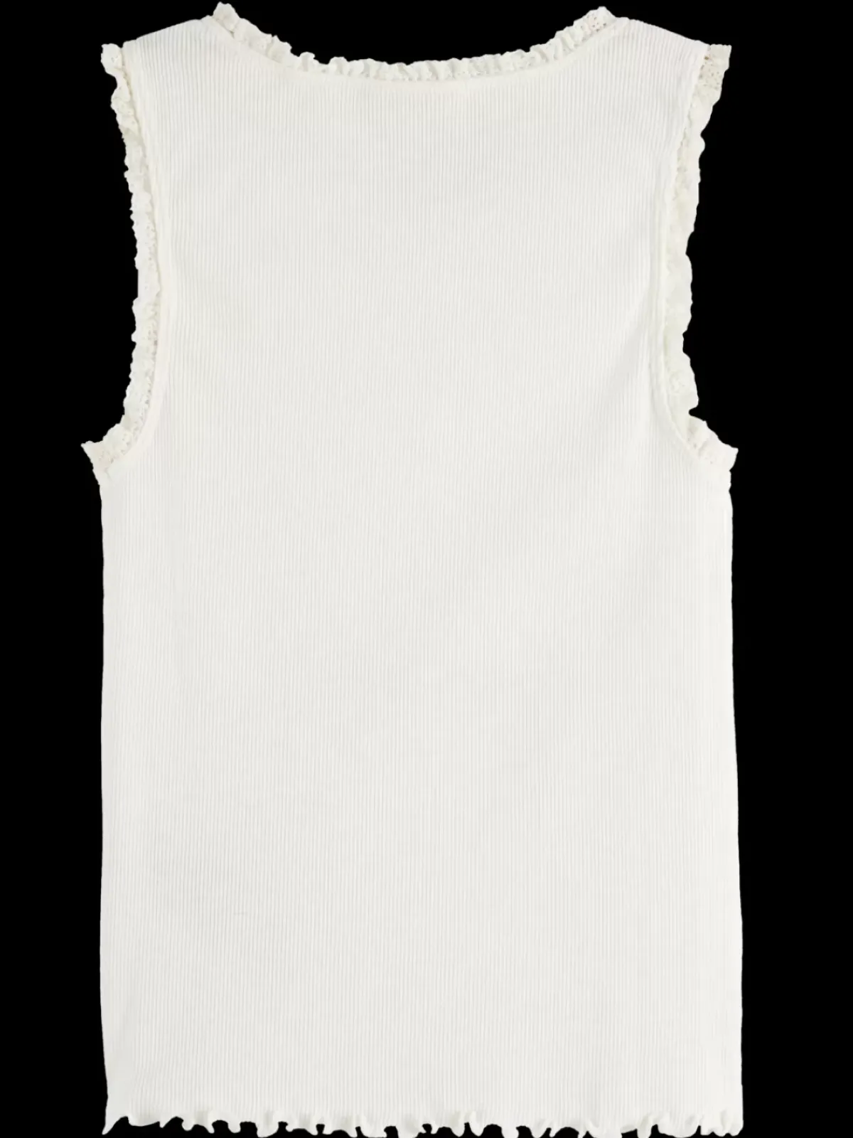 Outlet RIBBED TANK WITH LITTLE RUFFLE Kids T-shirts & Tops