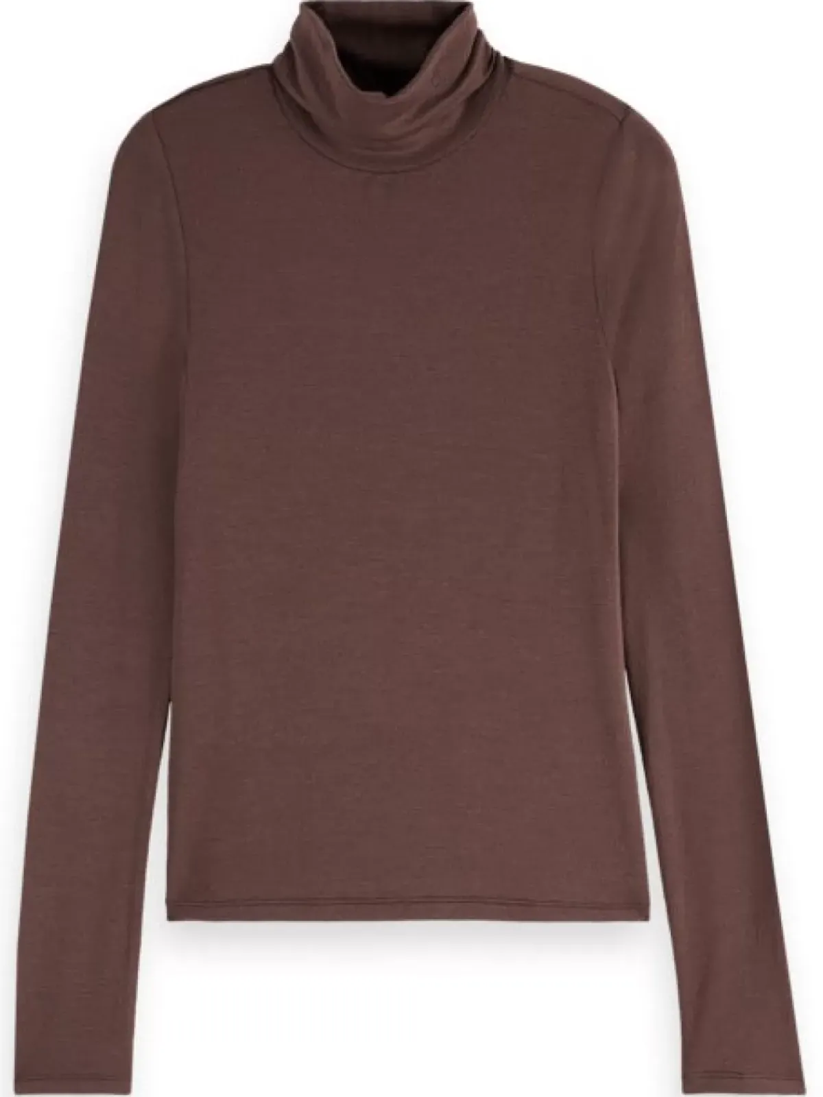 Clearance ROLL UP NECK LONG SLEEVE T-SHIRT Women Tops & T-shirts