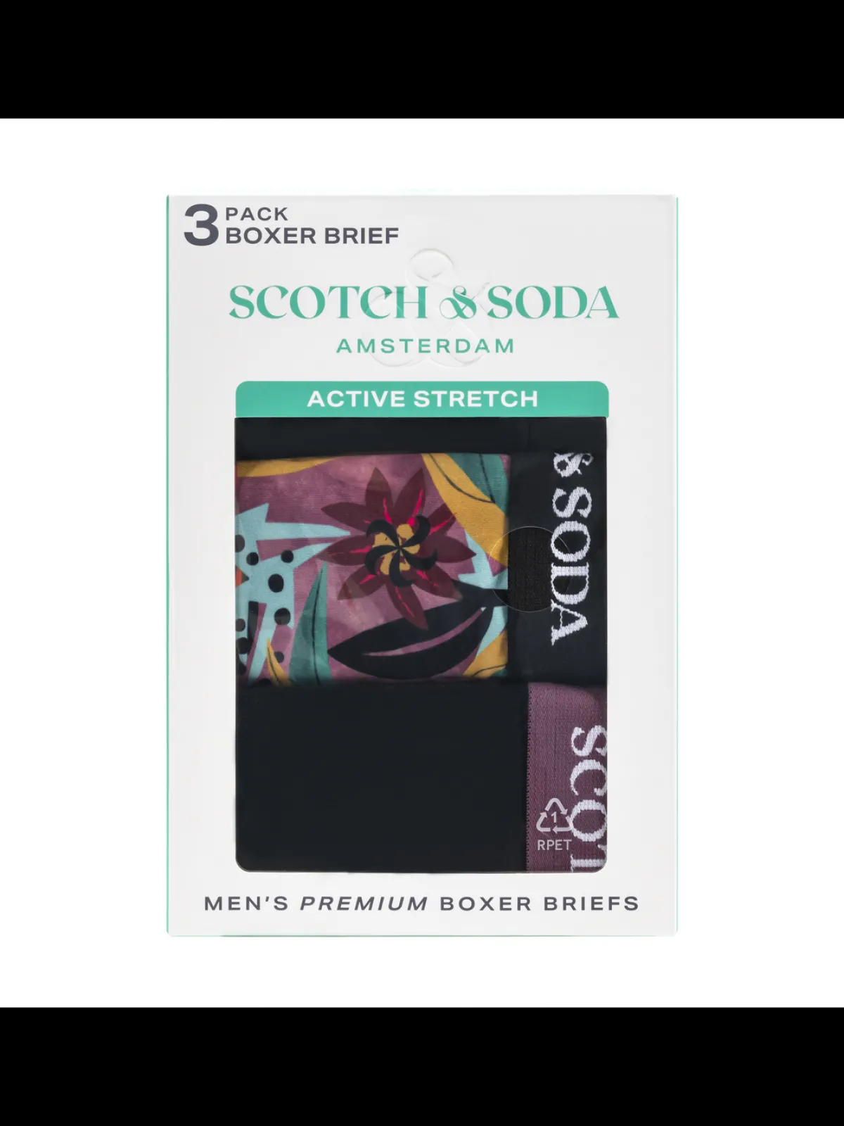 Discount SCOTCH & SODA MEN'S UNDERWEAR SS24 - 3PK BOXER BRIEF (PRINT) Underwear & Socks