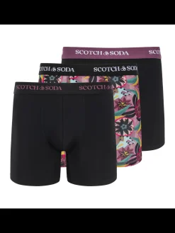Discount SCOTCH & SODA MEN'S UNDERWEAR SS24 - 3PK BOXER BRIEF (PRINT) Underwear & Socks