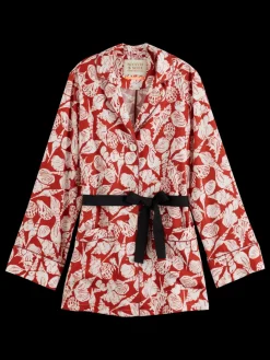 Outlet SHELL BATIK PRINTED PYJAMA BLAZER Women Blazers