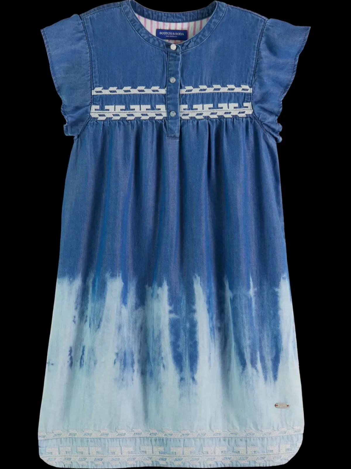 Sale Short sleeve dress - washed indigo Kids Dresses & Jumpsuits