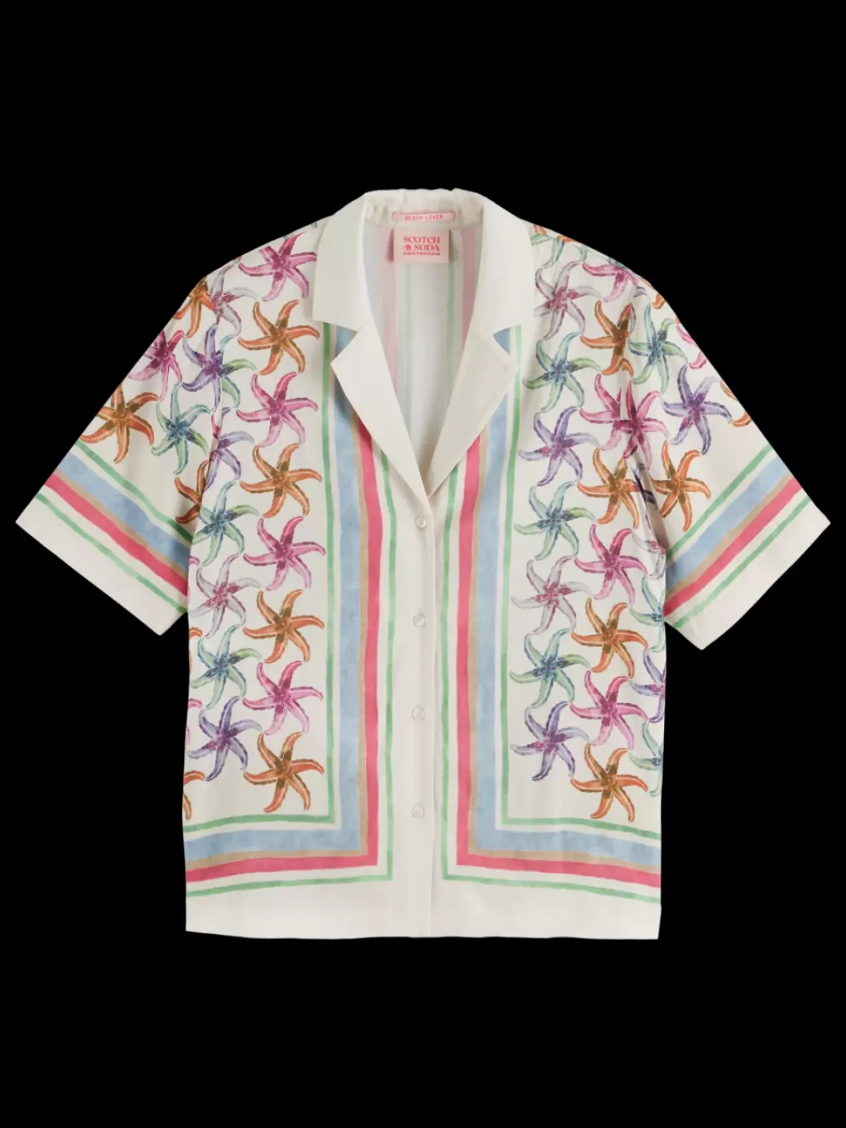 Outlet SHORT SLEEVE SHIRT WITH BANDANA PRINT Women Tops & T-shirts