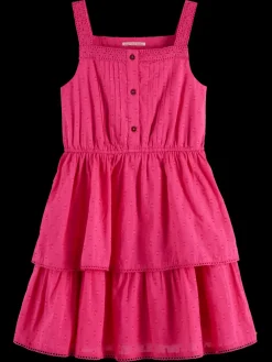 Clearance Sleeveless clip jacquard dress Kids Dresses & Jumpsuits