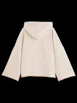 Fashion SLOUCHY FIT SHOULDER DETAIL HOODIE Women Sweatshirts & Hoodies