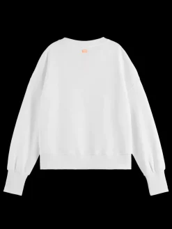 Best SLOUCHY PUFFED SLEEVED GRAPHIC SWEATSHIRT Women Sweatshirts & Hoodies