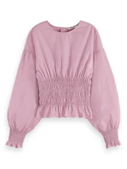 Best SMOCKED TOP Women Blouses & Shirts
