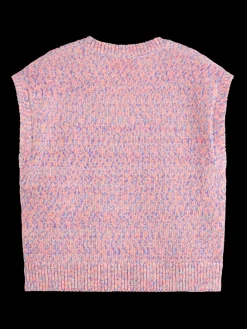 Best SPACE DYE V NECK KNITTED TANK Women Tops & T-shirts