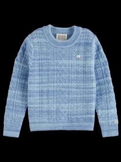 Discount SPACE DYED CABLE KNIT Kids Knitwear