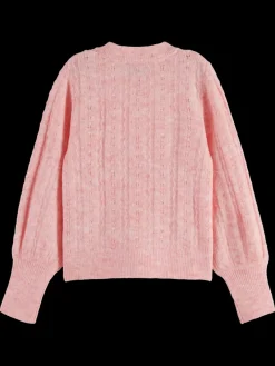 Fashion SPACE DYED LIGHTWEIGHT AJOUR KNIT Kids Knitwear