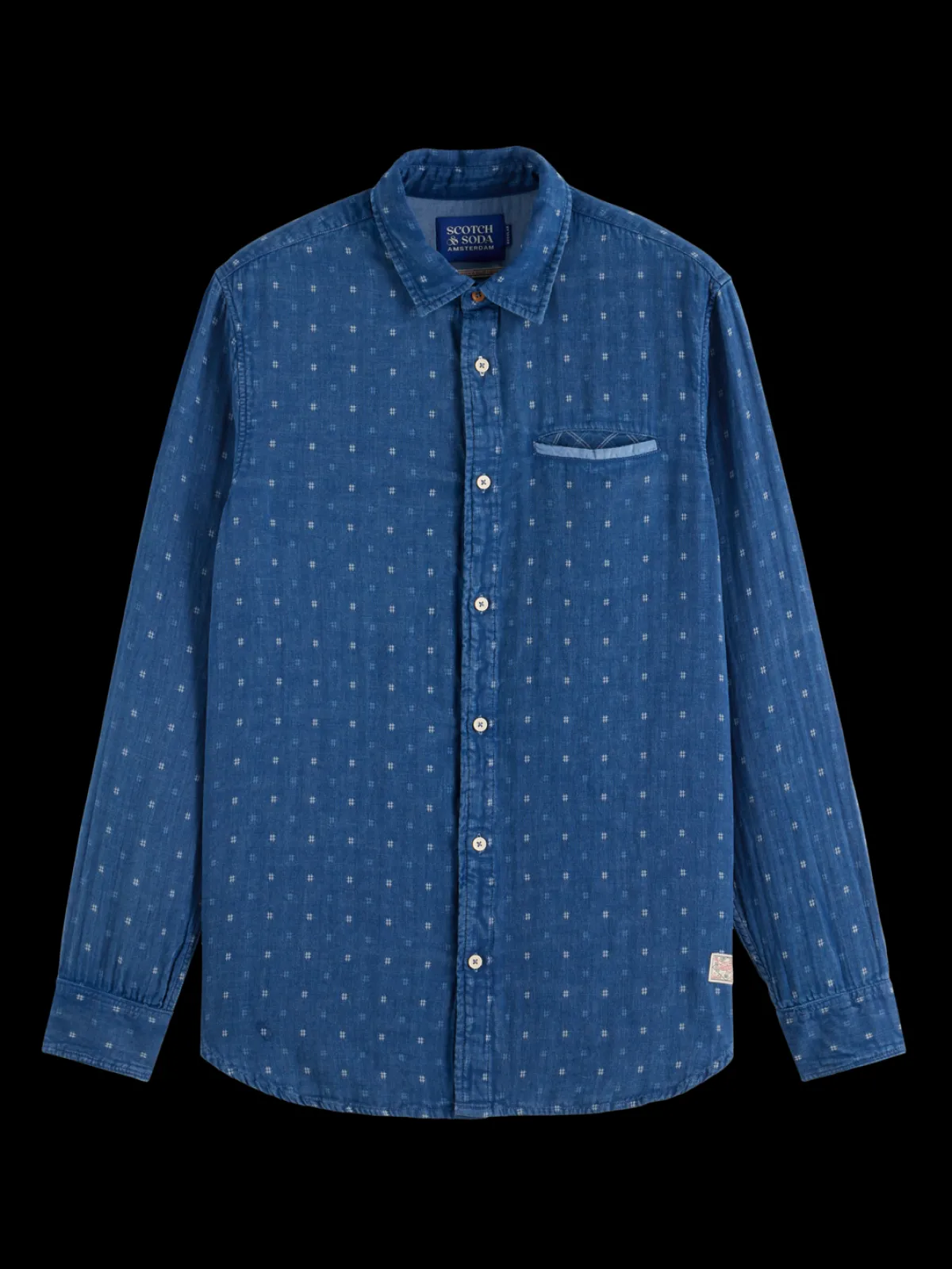 Online Special denim weave with wash effects shirt Shirts
