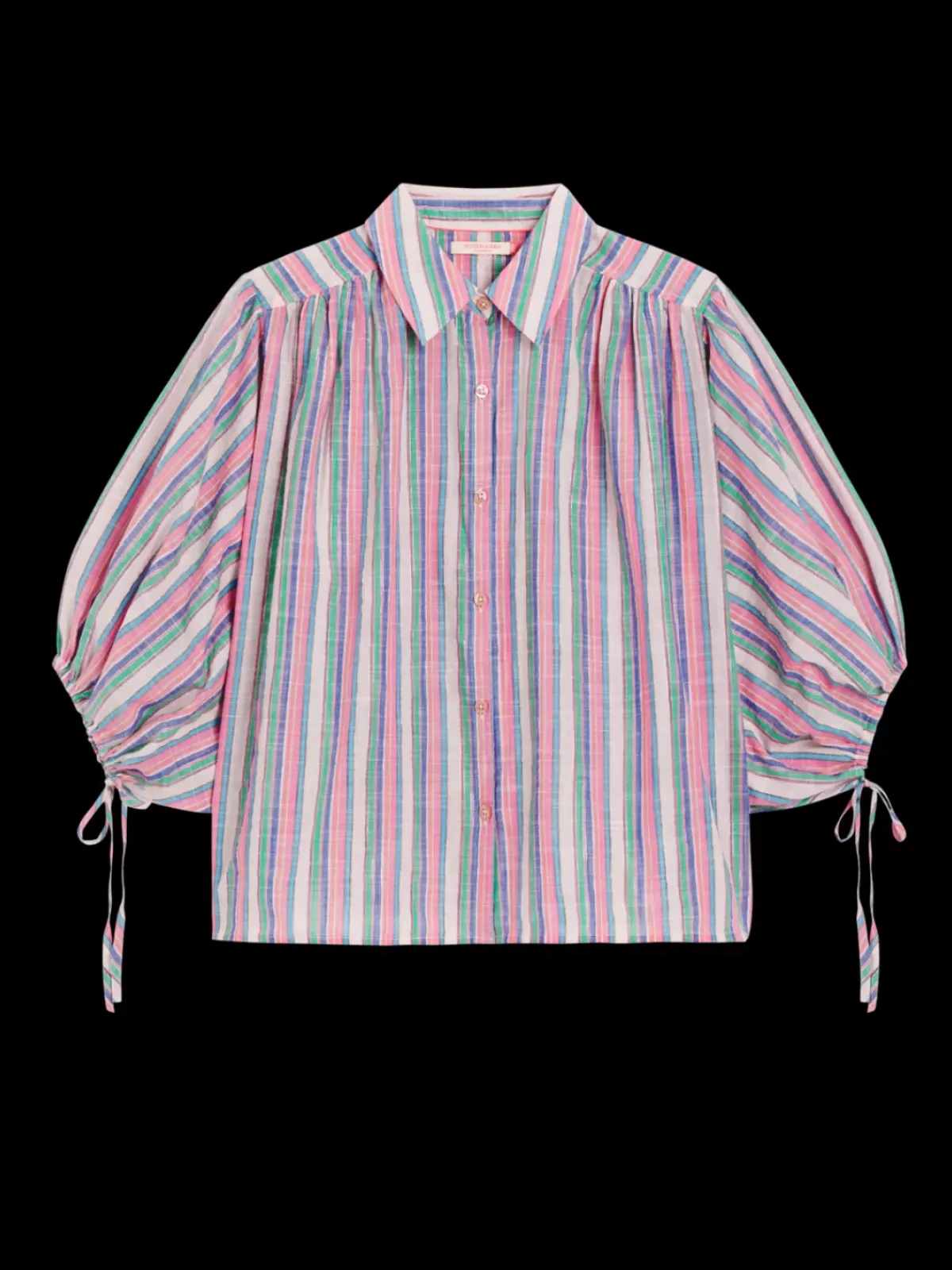 Sale STRIPED BALLOON SLEEVE SHIRT Women Tops & T-shirts