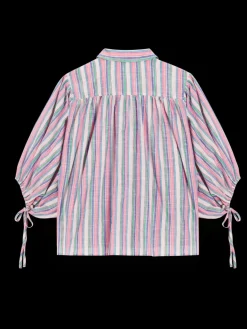 Sale STRIPED BALLOON SLEEVE SHIRT Women Tops & T-shirts