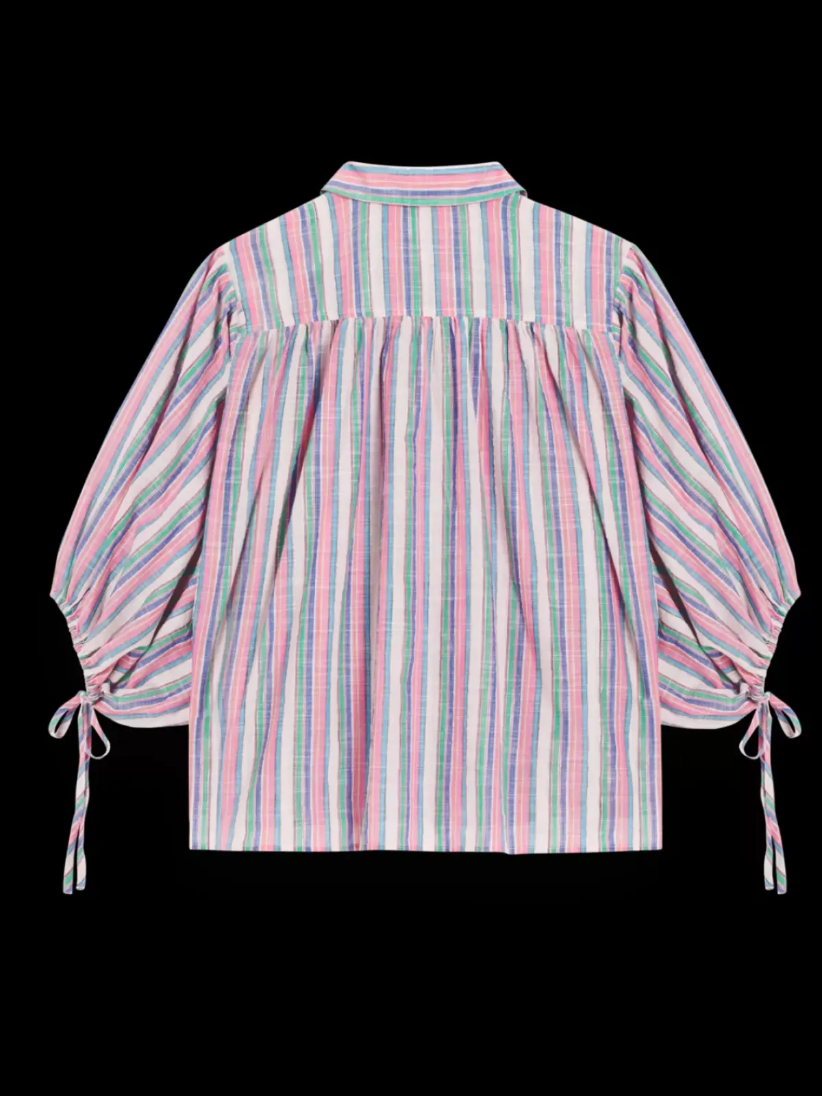 Sale STRIPED BALLOON SLEEVE SHIRT Women Tops & T-shirts