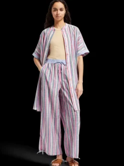Clearance STRIPED OVERSIZED BEACH SHIRT DRESS Women Dresses & Jumpsuits