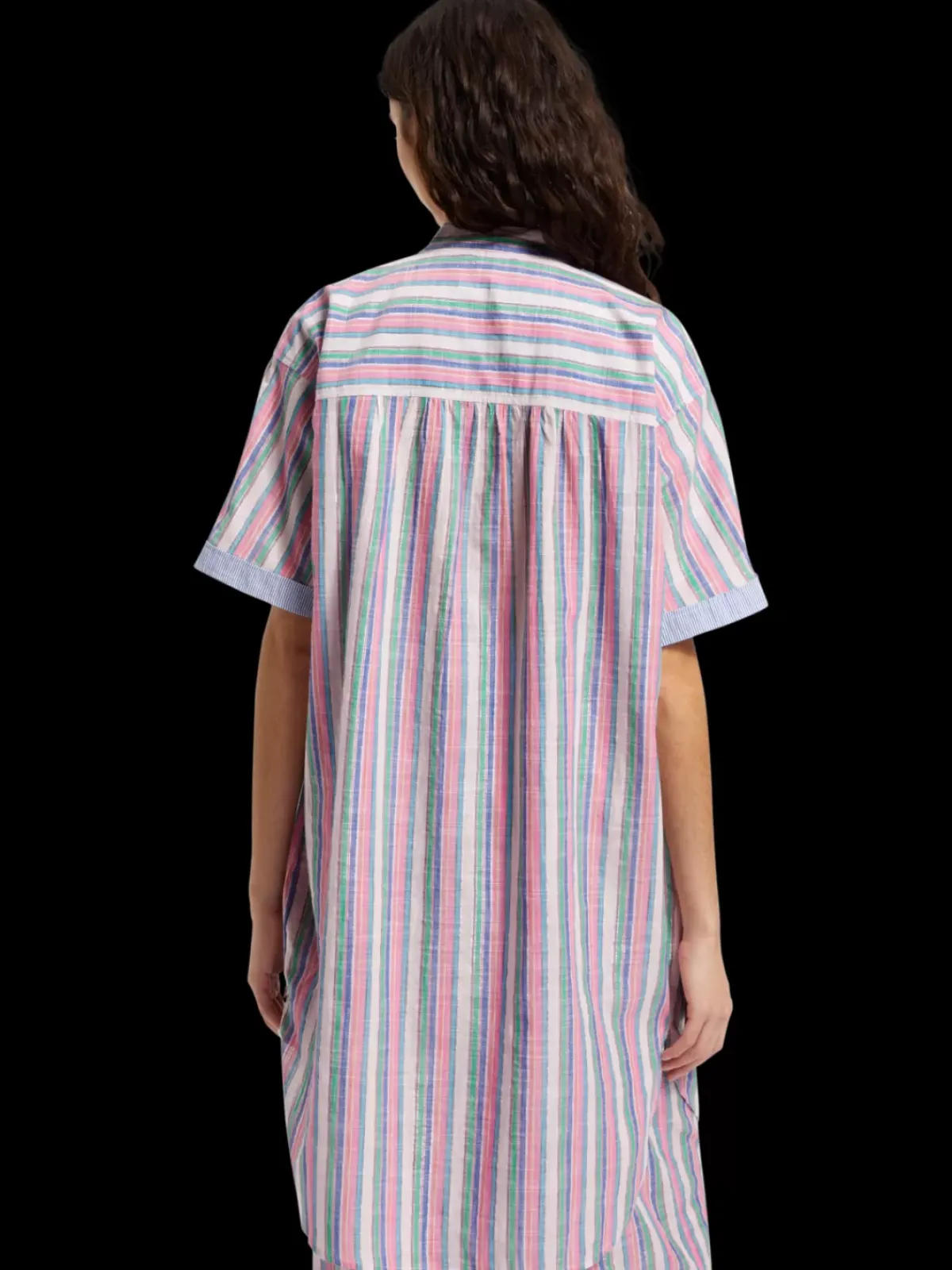 Clearance STRIPED OVERSIZED BEACH SHIRT DRESS Women Dresses & Jumpsuits