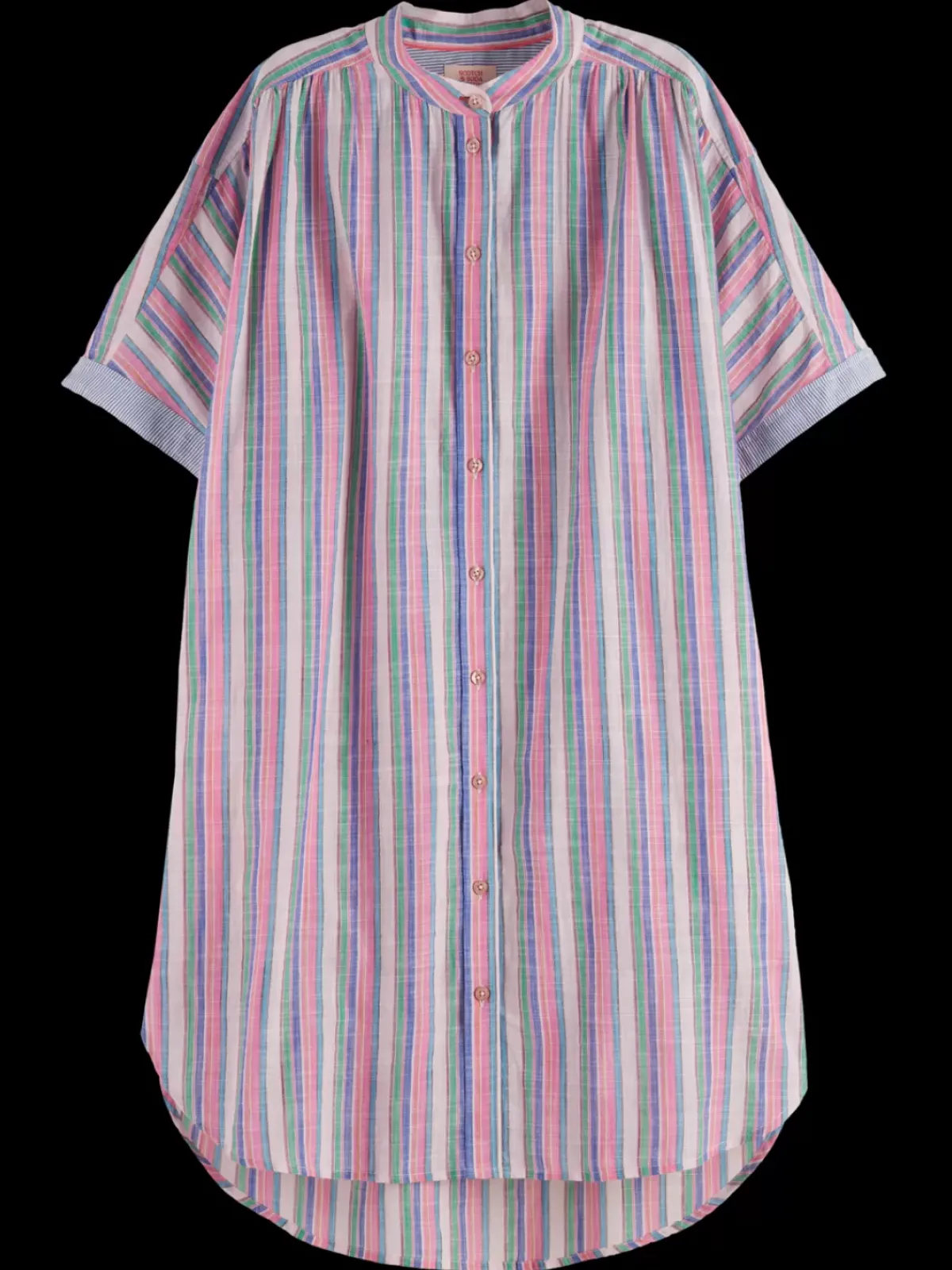 Clearance STRIPED OVERSIZED BEACH SHIRT DRESS Women Dresses & Jumpsuits