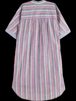 Clearance STRIPED OVERSIZED BEACH SHIRT DRESS Women Dresses & Jumpsuits