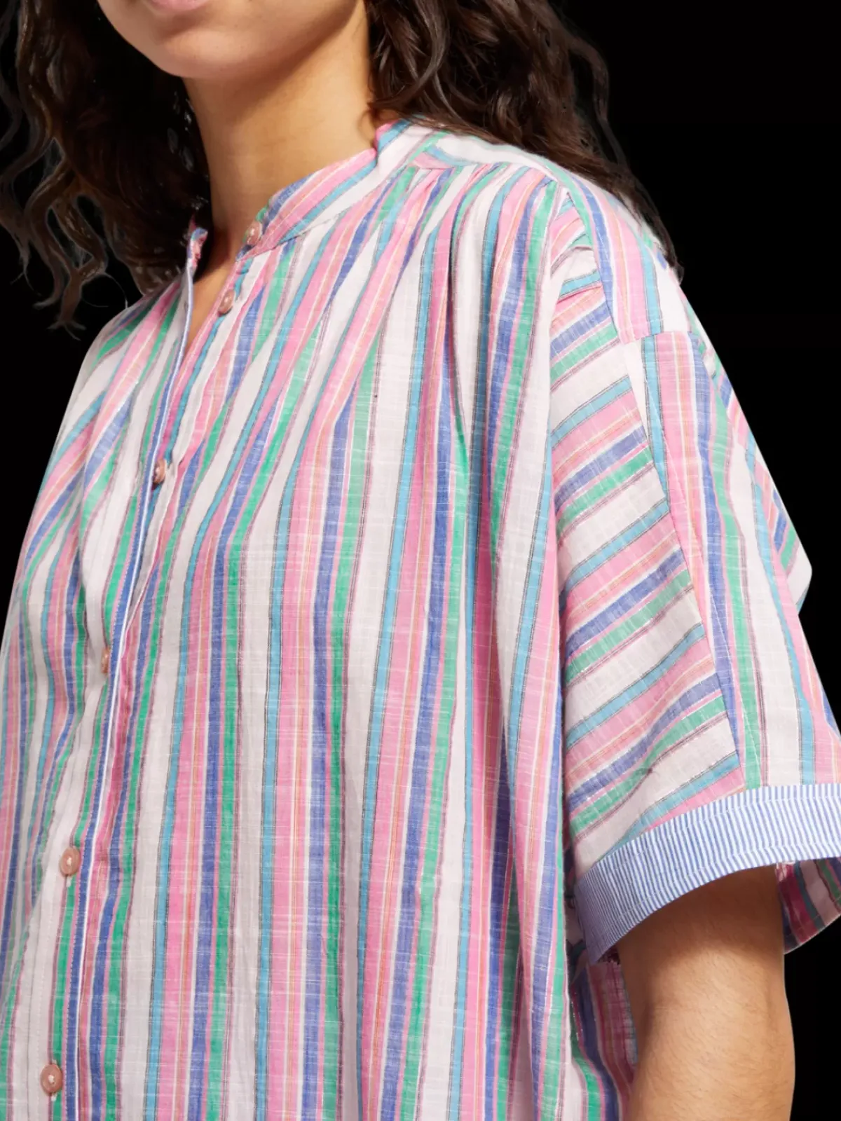 Clearance STRIPED OVERSIZED BEACH SHIRT DRESS Women Dresses & Jumpsuits