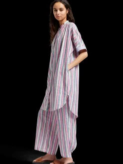Clearance STRIPED OVERSIZED BEACH SHIRT DRESS Women Dresses & Jumpsuits